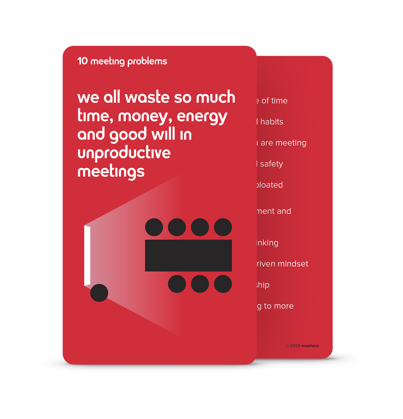 Catalytic® Meeting Cards Physical Version